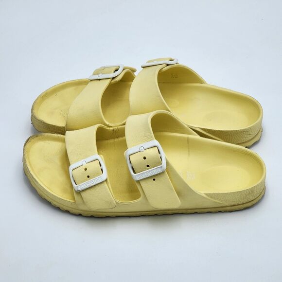 Birkenstock Arizona Essentials EVA Slides Sandals Yellow Size 38 - Picture 4 of 7